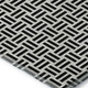 10' X 14' Black And Ivory Geometric Washable Area Rug With UV Protection