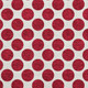 8' X 10' Red And Ivory Polka Dot Washable Area Rug With UV Protection