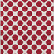 9' X 12' Red And Ivory Polka Dot Washable Area Rug With UV Protection