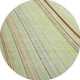8' Artichoke Green Brown And Beige Striped Washable Round Rug With UV Protection