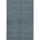 8' X 10' Blue And Green Striped Washable Area Rug With UV Protection