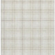 9' X 12' Ivory Brown And Beige Plaid Washable Area Rug With UV Protection