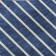 3' X 5' Navy Blue And Ivory Striped Washable Area Rug With UV Protection