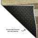 9' X 12' Brown Taupe And Beige Striped Washable Area Rug With UV Protection