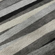 5' X 8' Gray Silver And Beige Striped Washable Area Rug With UV Protection