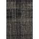 10' X 14' Black Ivory And Beige Striped Washable Area Rug With UV Protection