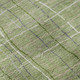 8' X 10' Green Ivory And Gray Striped Washable Area Rug With UV Protection