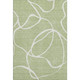 10' X 14' Artichoke Green And Ivory Abstract Washable Area Rug With UV Protection