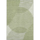 8' X 10' Green Ivory And Gray Geometric Washable Area Rug With UV Protection