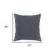 Dark Gray Nubby Textured Modern Throw Pillow