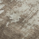 3' X 5' Brown And Beige Abstract Washable Area Rug With UV Protection