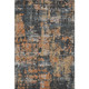 10' X 14' Charcoal Copper And Gray Abstract Washable Area Rug With UV Protection