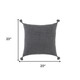 Black Solid Tonal Abstract Stripe Throw Pillow