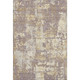 9' X 12' Lavender Gold And Ivory Abstract Washable Area Rug With UV Protection