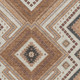 9' X 12' Copper Beige And Gray Tribal Washable Area Rug With UV Protection