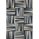 10' X 14' Black Beige And Ivory Geometric Washable Area Rug With UV Protection