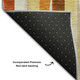 8' X 10' Orange Rust And Ivory Geometric Washable Area Rug With UV Protection