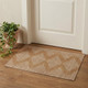 3' X 5' Rust And Beige Geometric Washable Area Rug With UV Protection