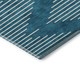9' X 12' Teal And Ivory Geometric Washable Area Rug With UV Protection