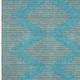 10' X 14' Teal And Peach Geometric Washable Area Rug With UV Protection