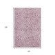 10' X 14' Plum And Ivory Abstract Washable Area Rug With UV Protection