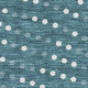 9' X 12' Teal And Ivory Polka Dot Washable Area Rug With UV Protection