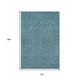 10' X 14' Teal And Ivory Polka Dot Washable Area Rug With UV Protection