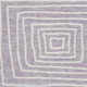 8' Lavender And Ivory Geometric Washable Round Rug With UV Protection