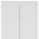 63 Classic White Pantry Cabinet with Two Full Size Doors