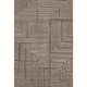 10' X 14' Brown And Beige Geometric Washable Area Rug With UV Protection
