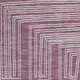 5' X 8' Eggplant And Ivory Geometric Washable Area Rug With UV Protection