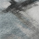 3' X 5' Blue Charcoal And Ivory Abstract Washable Area Rug With UV Protection