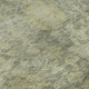 3' X 5' Sage And Gold Damask Washable Area Rug With UV Protection