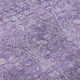 3' X 5' Plum And Beige Floral Washable Area Rug With UV Protection