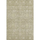 9' X 12' Taupe And Beige Floral Washable Area Rug With UV Protection