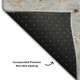 10' X 14' Gray Copper And Silver Floral Washable Area Rug With UV Protection
