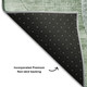 9' X 12' Aqua Green And Teal Geometric Washable Area Rug With UV Protection