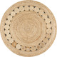 4' Natural Jute Round Rug