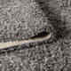 8' X 10' Charcoal Area Rug With Fringe