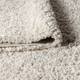 8' X 10' Cream Area Rug With Fringe