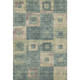 5' X 8' Sage Beige And Taupe Geometric Washable Area Rug With UV Protection