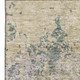 5' X 8' Beige Blue And Gray Abstract Washable Area Rug With UV Protection