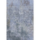 9' X 12' Blue And Gray Abstract Washable Area Rug With UV Protection