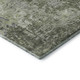 8' Green Gray And Purple Abstract Washable Round Rug With UV Protection