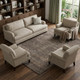 9' X 12' Coffee And Beige Geometric Washable Area Rug With UV Protection