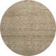 8' Wheat And Beige Geometric Washable Round Rug With UV Protection
