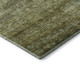 3' X 5' Olive Green And Gray Striped Washable Area Rug With UV Protection