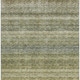 3' X 5' Artichoke Green Gray And Beige Striped Washable Area Rug With UV Protection