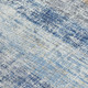 3' X 5' Denim Blue Ivory And Beige Striped Washable Indoor Outdoor Area Rug