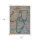 10' X 14' Taupe Blue And Copper Abstract Washable Indoor Outdoor Area Rug